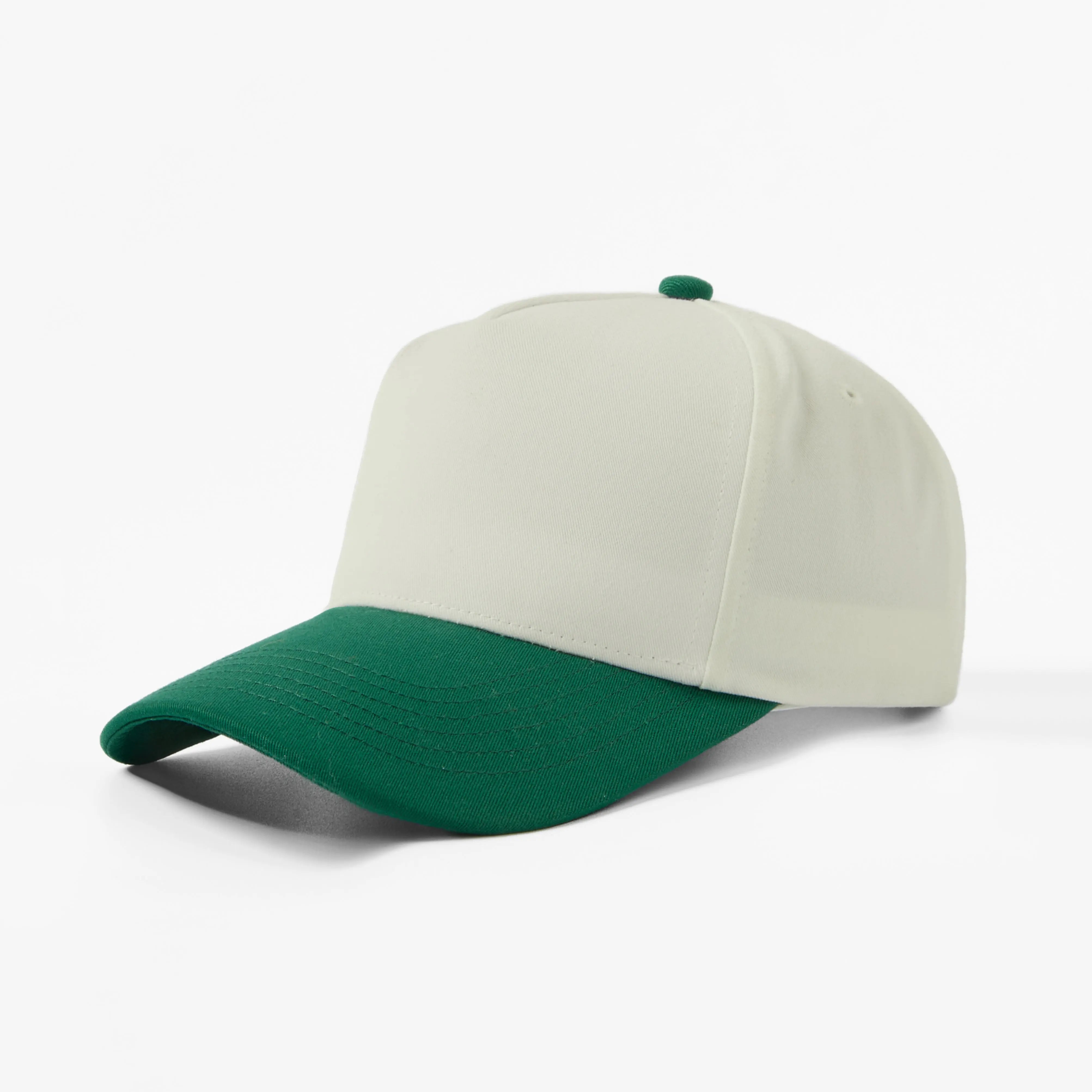 Blank 5 Panel Structured Baseball Cap Wholesale (Recycled) - 5462 -