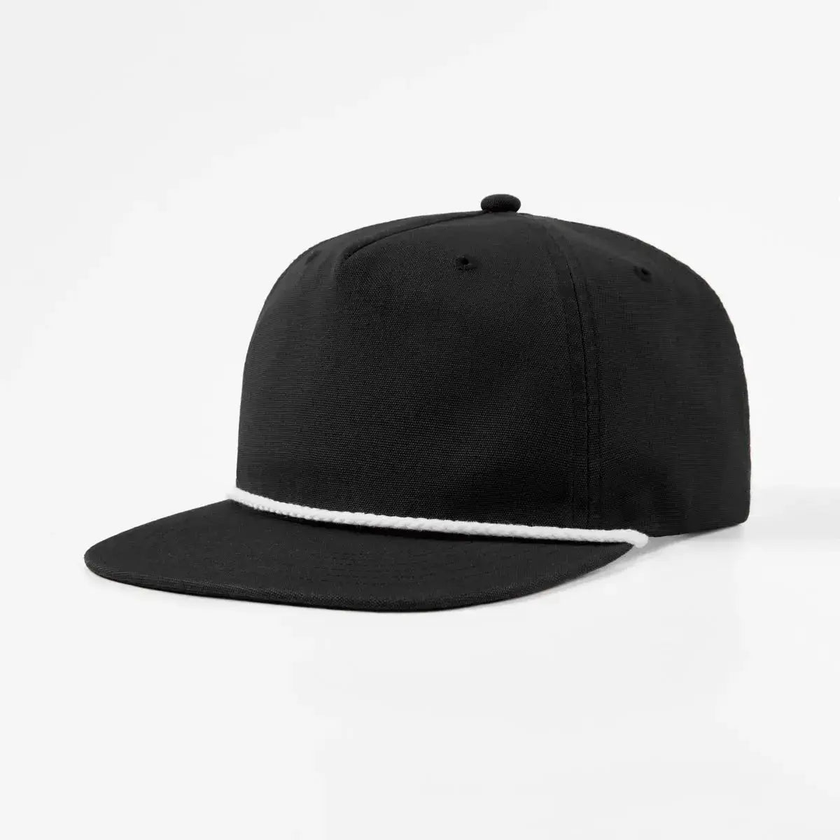Blank 5 Panel Organic Cotton Unstructured Rope Snapback Hat - 5442 -