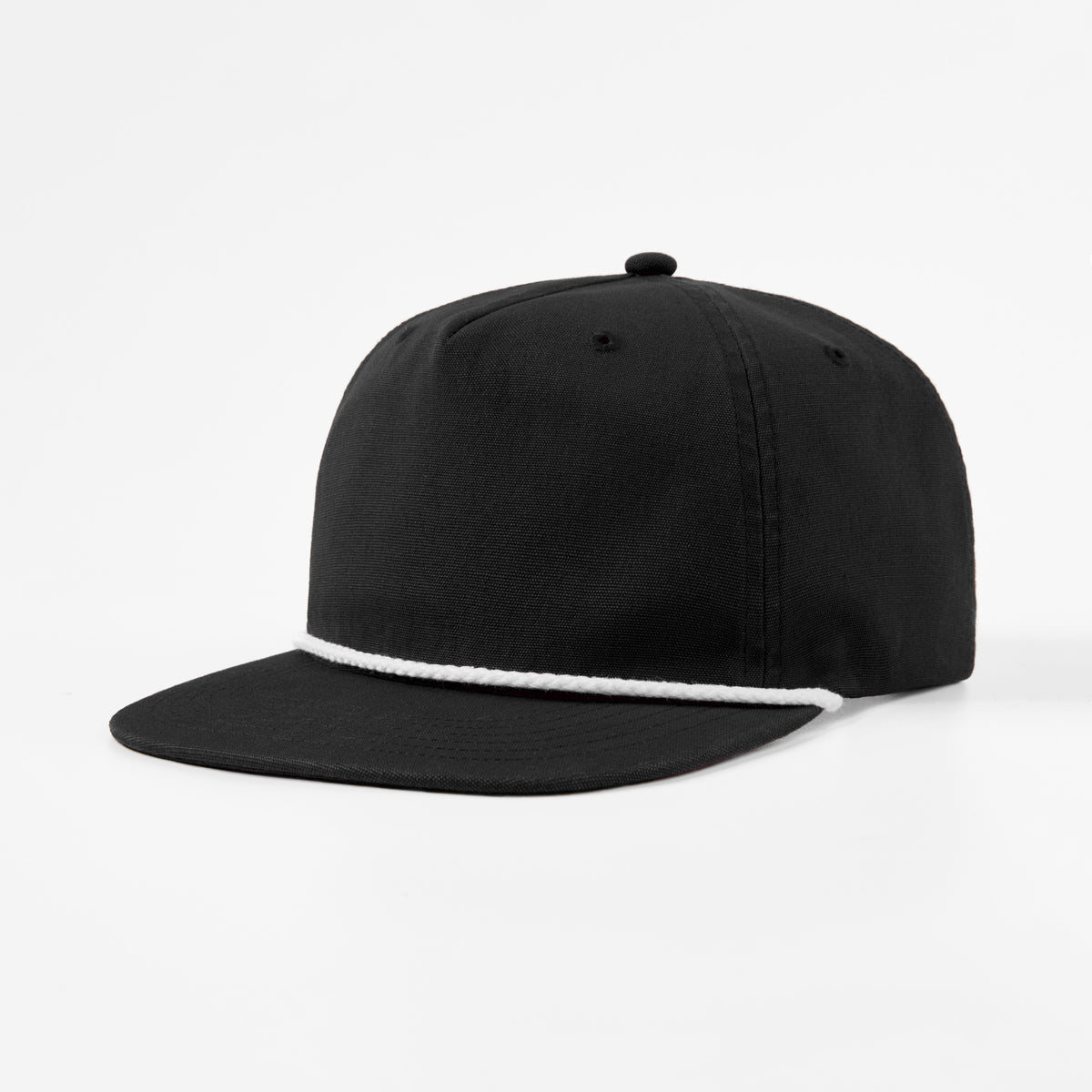 Blank 5 Panel Organic Cotton Unstructured Snapback Hat - 5442