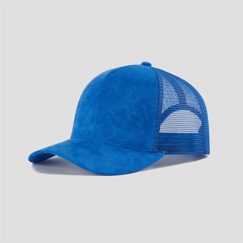 Blank & Custom Suede Mesh Trucker Hats Wholesale - 6710