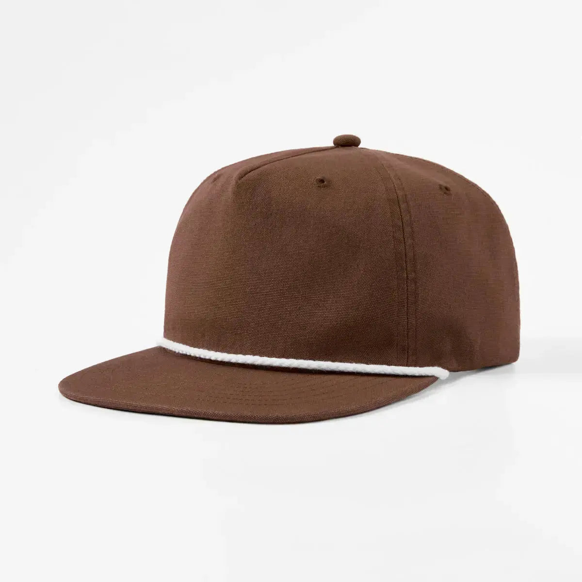 Blank 5 Panel Organic Cotton Unstructured Rope Snapback Hat - 5442 -