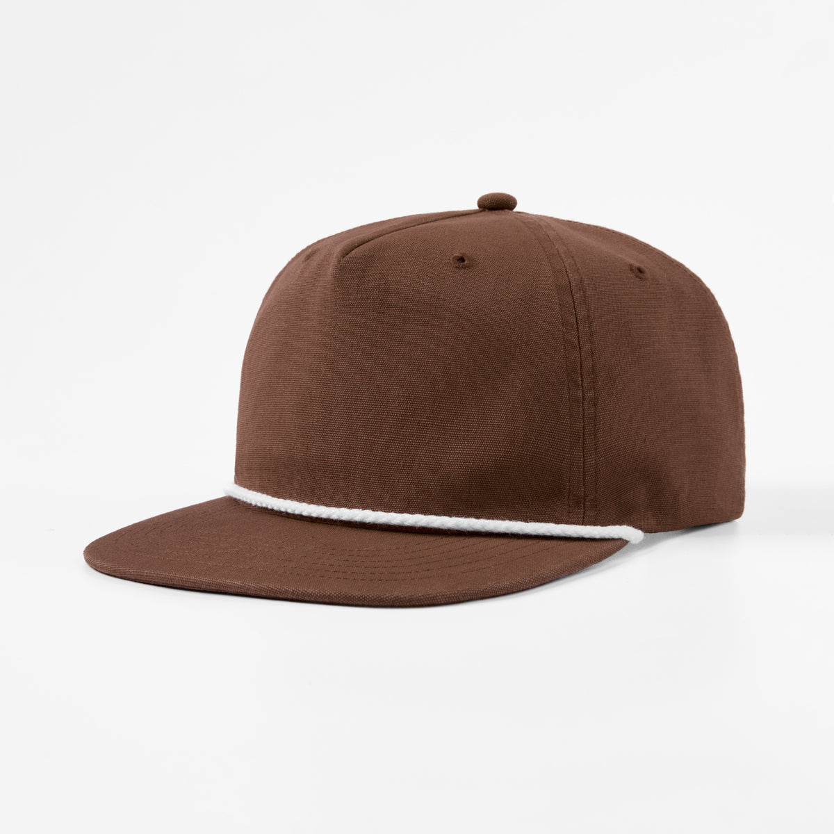 Blank 5 Panel Organic Cotton Unstructured Snapback Hat - 5442