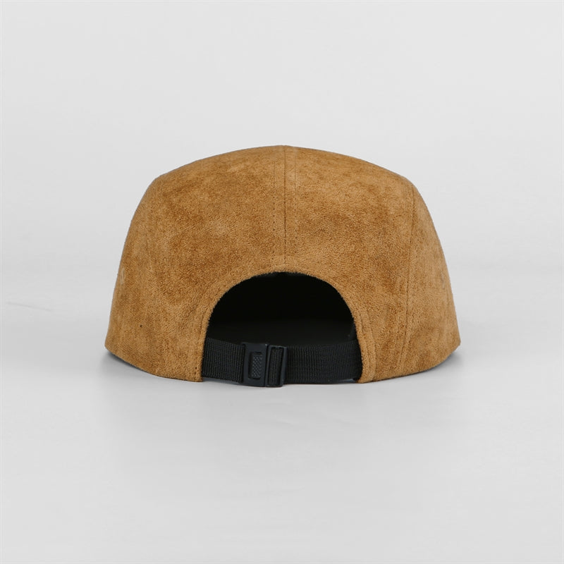 Blank Suede 5 Panel Flat Bill Camper Cap - 6739