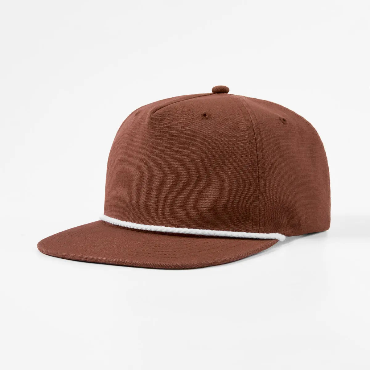 Blank 5 Panel Organic Cotton Unstructured Rope Snapback Hat - 5442 -