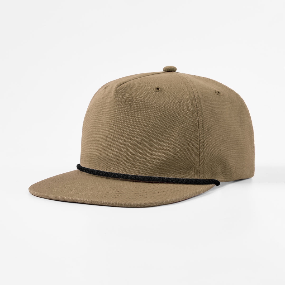 Blank 5 Panel Organic Cotton Unstructured Snapback Hat - 5442