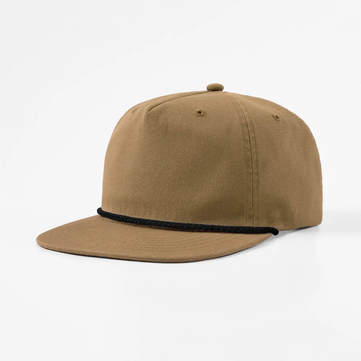 Blank 5 Panel Organic Cotton Unstructured Rope Snapback Hat - 5442 -