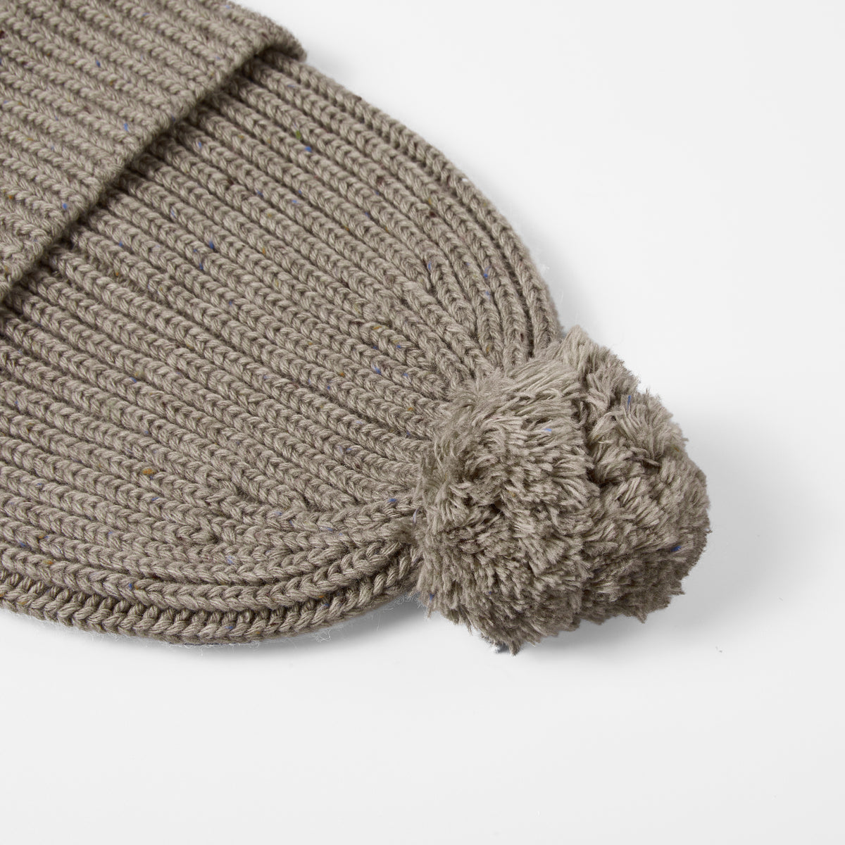 Blank Wool Flecked Pom Pom Beanie Wholesale - 1192