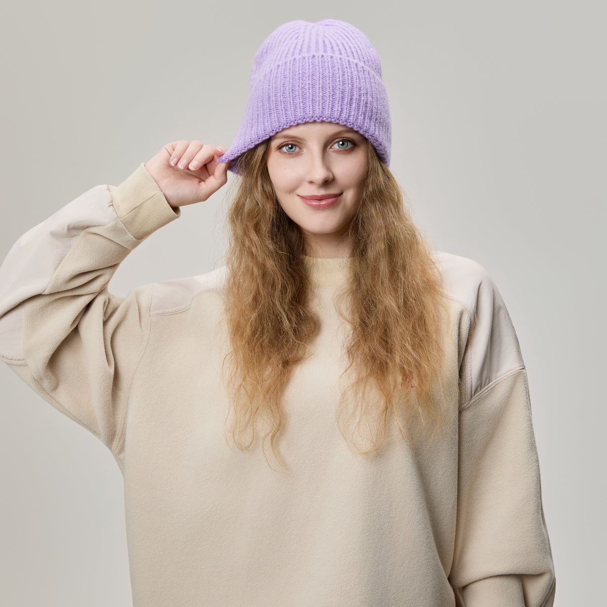 Blank Cuffed Women's Mohair Blend Beanie Wholesale - 1265 Foremost Hat