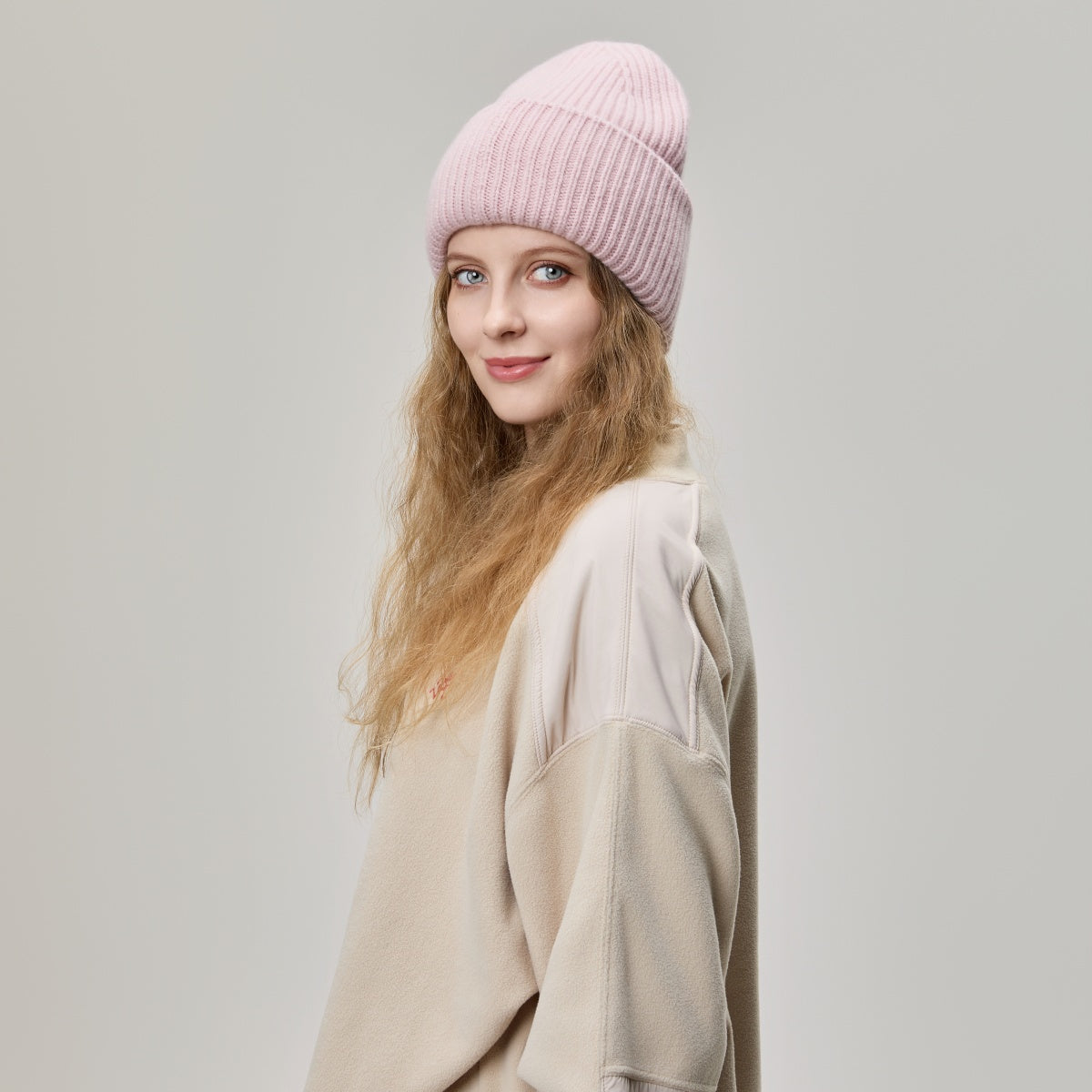 Blank High Cuffed Merino Wool Beanies - 1338