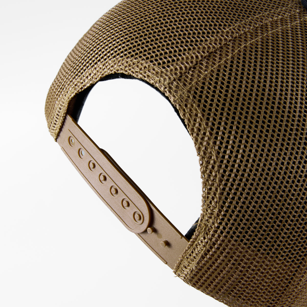 Wholesale Blank 6 Panel Mid Profile Structured Trucker Hat - 7018 Foremost Hat