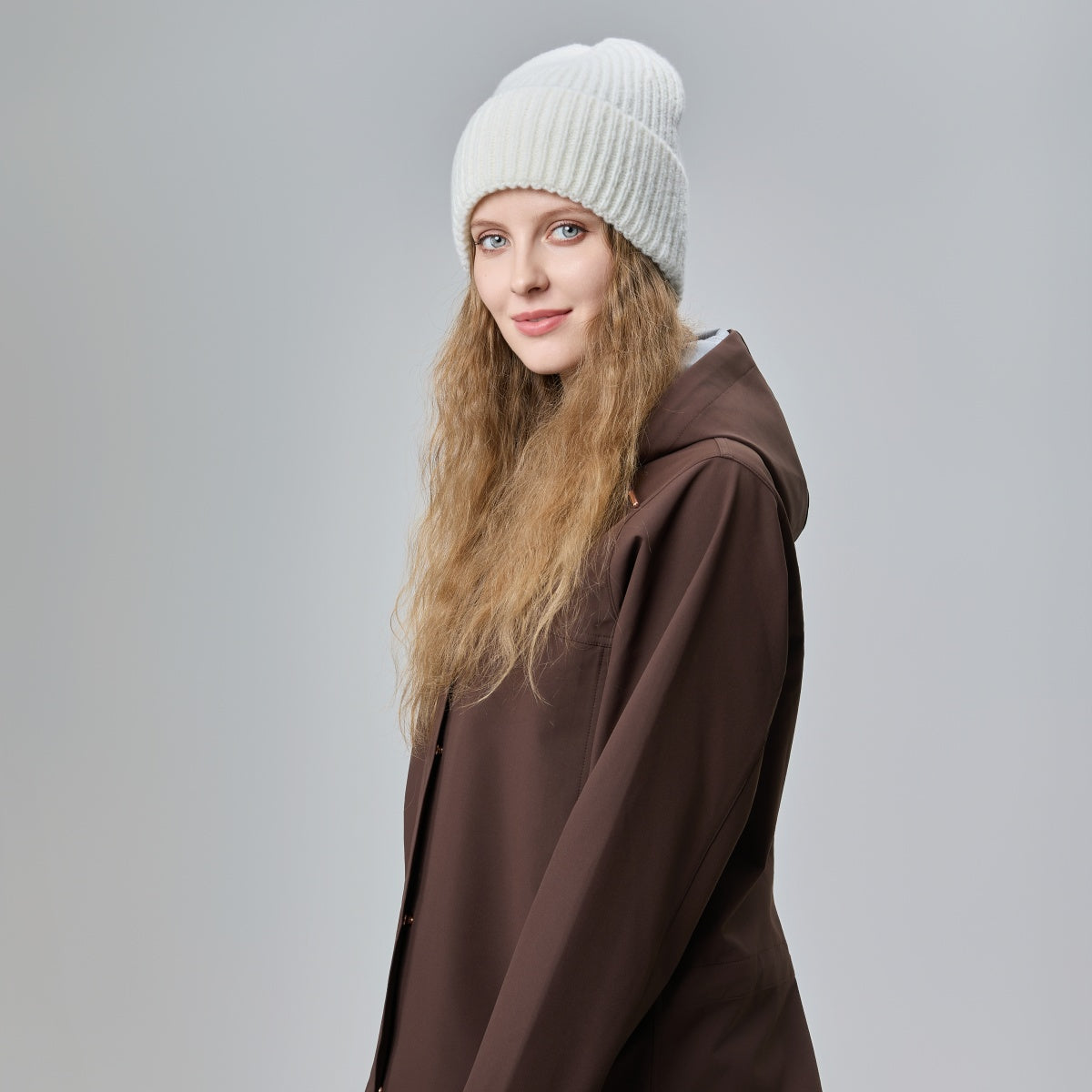 Blank High Cuffed Merino Wool Beanies - 1338