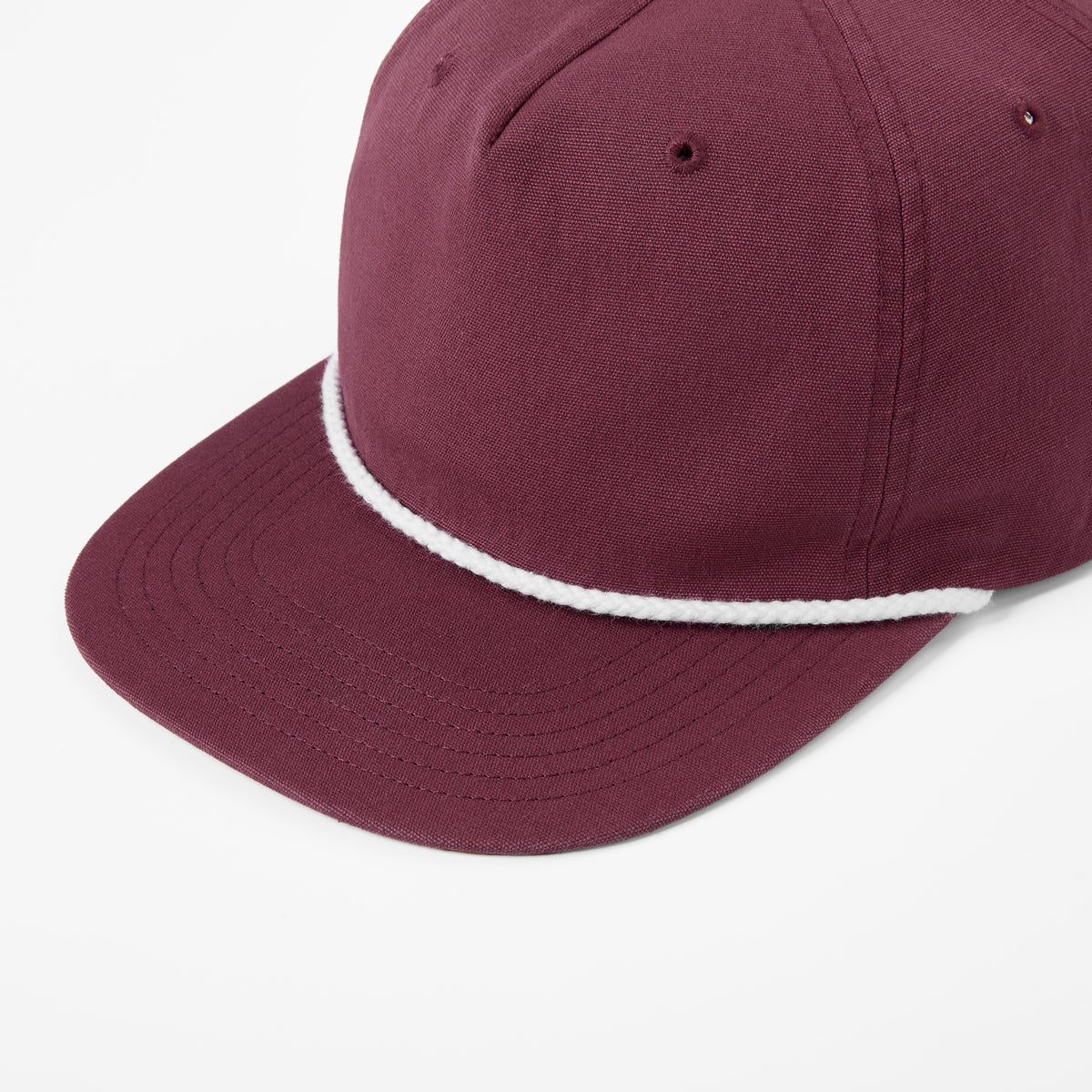 Blank 5 Panel Organic Cotton Unstructured Snapback Hat - 5442