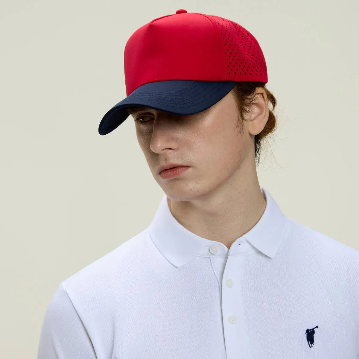 Blank Perforated 5 Panel Performance Snapback Golf Hat Wholesale - 6526 (Recycled)   Foremost Hat
