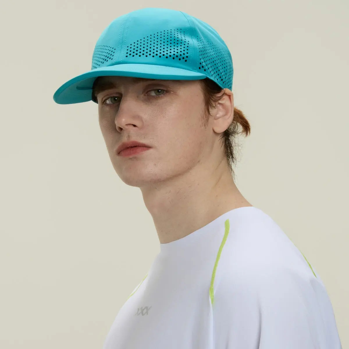 Blank & Custom 6 Panel Perforated Performance Running Hat Wholesale -