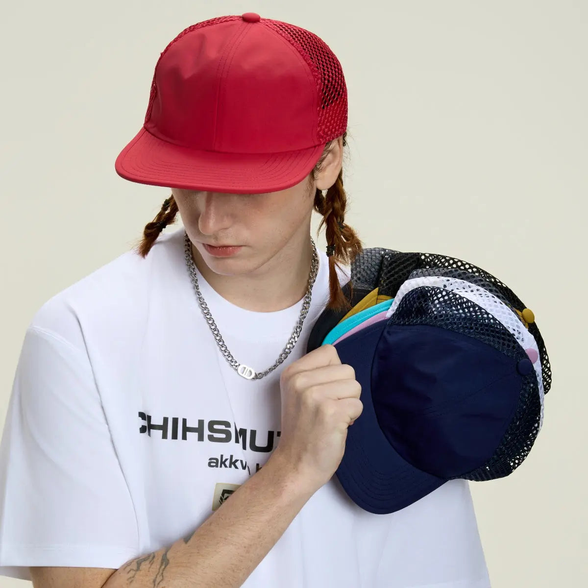 Blank 6 Panel Water Repellent Nylon Mesh Snapback Hat (Recycled) - 6482   Foremost Hat