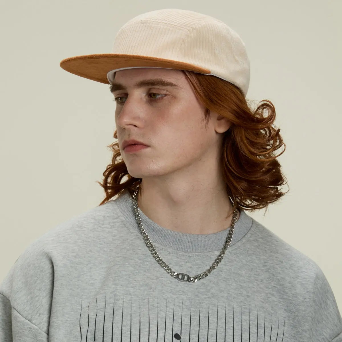 Blank Corduroy 5 Panel Flat Bill Camper Hat - 6715   Foremost Hat