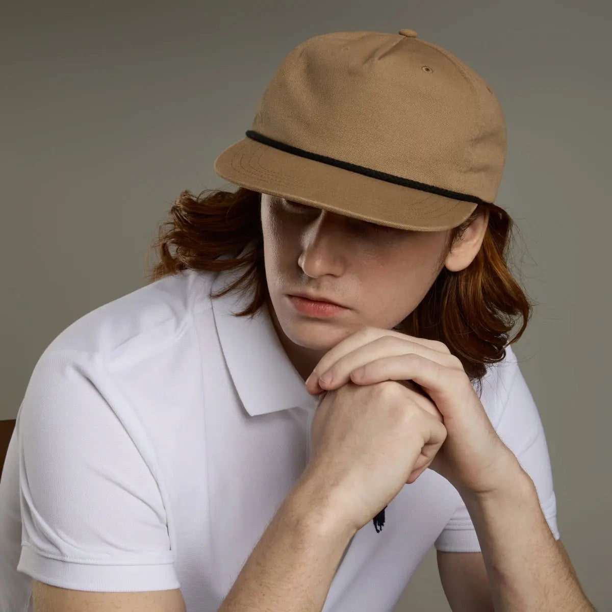 Blank 5 Panel Organic Cotton Unstructured Rope Snapback Hat - 5442   Foremost Hat