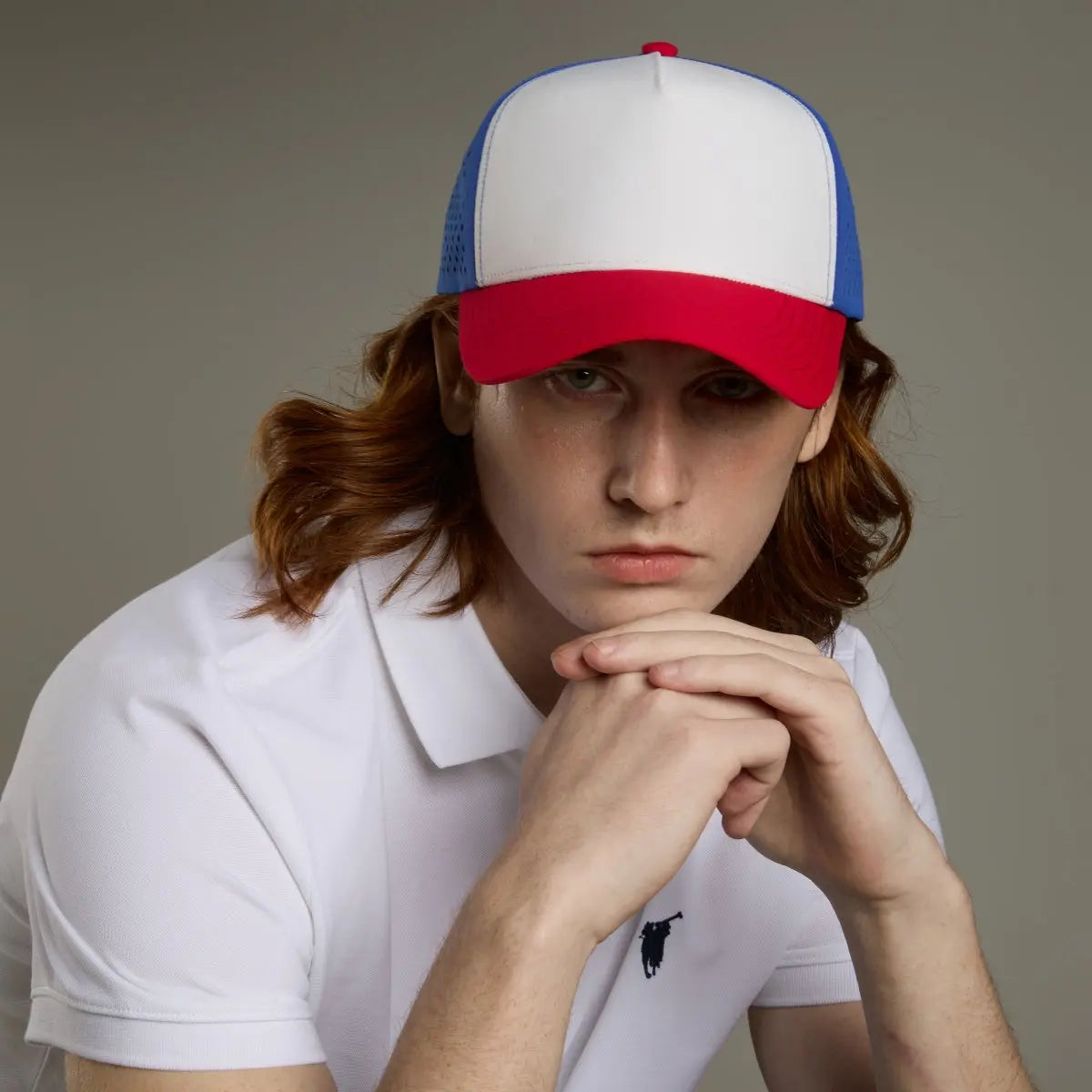 Blank Perforated 5 Panel Performance Snapback Golf Hat Wholesale - 6526 (Recycled)   Foremost Hat