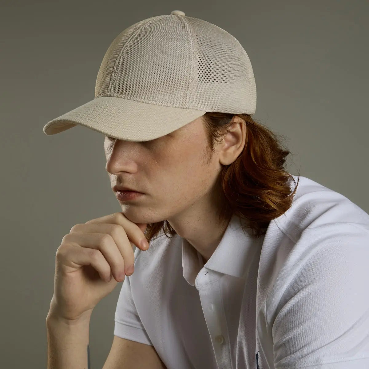 Blank Full Mesh 6 Panel Fitted Baseball Cap Wholesale - 6478 （Recycled)   Foremost Hat