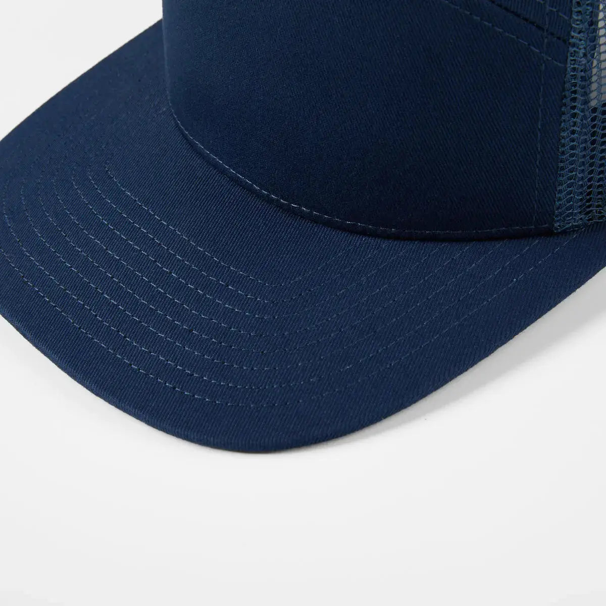 Blank Flat Bill 7 Panel Trucker Hat Wholesale - 6471 (Recycled)   Foremost Hat - Wholesale & Custom Hats
