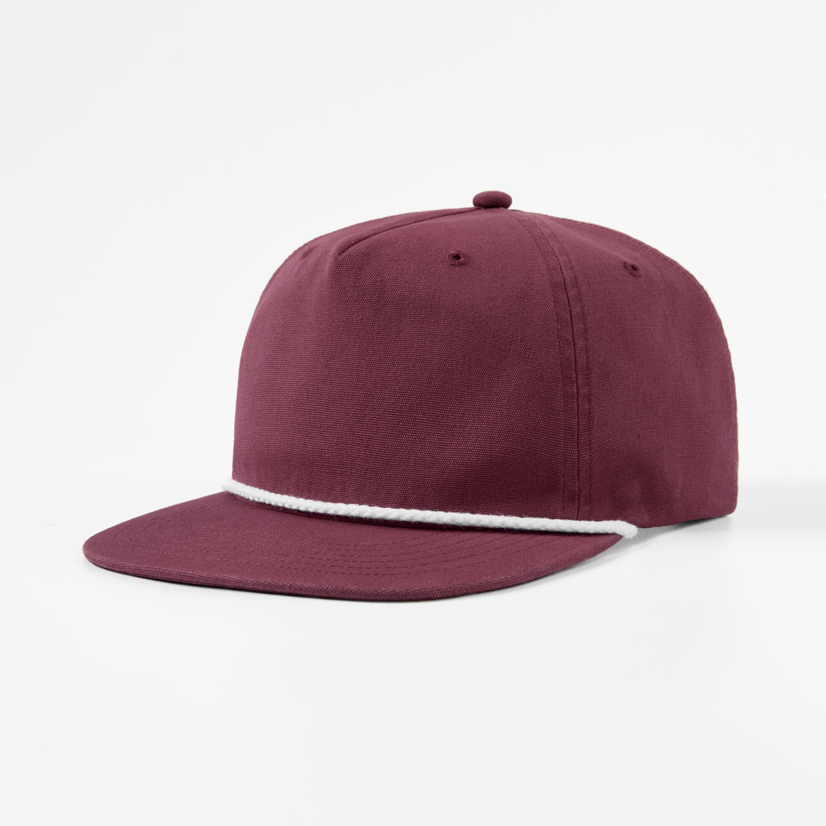Blank 5 Panel Organic Cotton Unstructured Snapback Hat - 5442