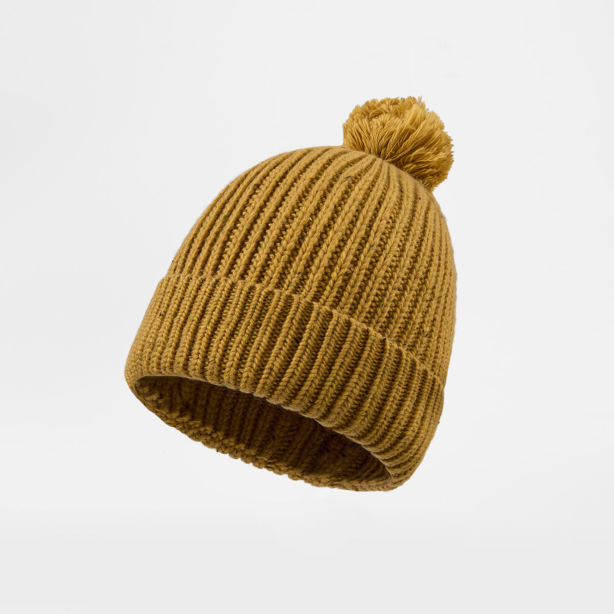 Blank Wool Flecked Pom Pom Beanie Wholesale - 1192