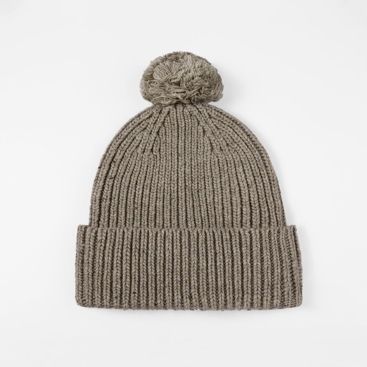 Blank Wool Flecked Pom Pom Beanie Wholesale - 1192
