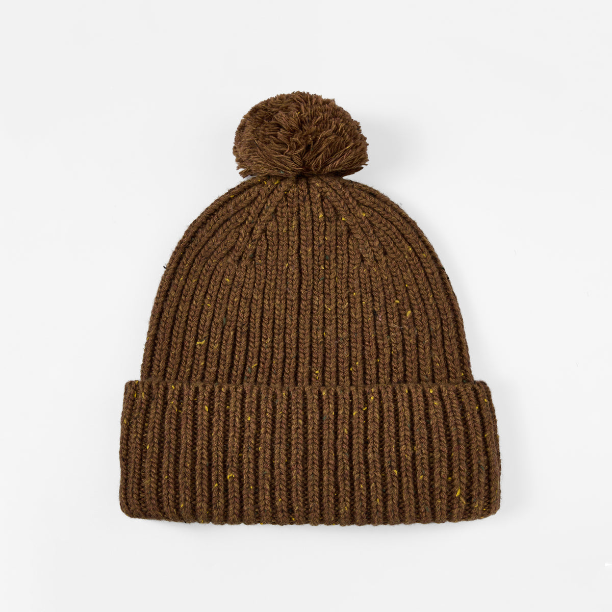 Blank Wool Flecked Pom Pom Beanie Wholesale - 1192