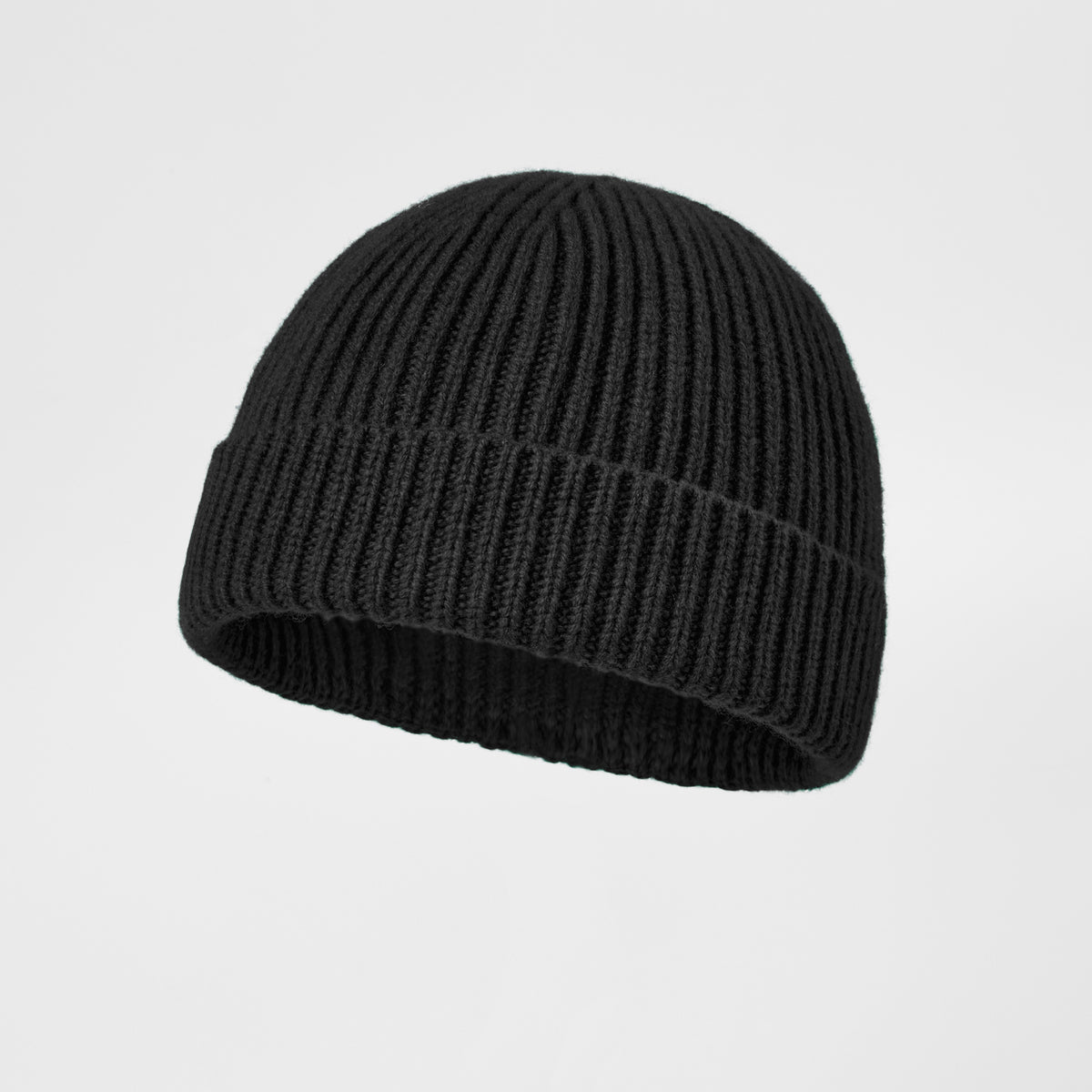 Blank 100% Merino Wool Short Fisherman Beanie Wholesale - 1281