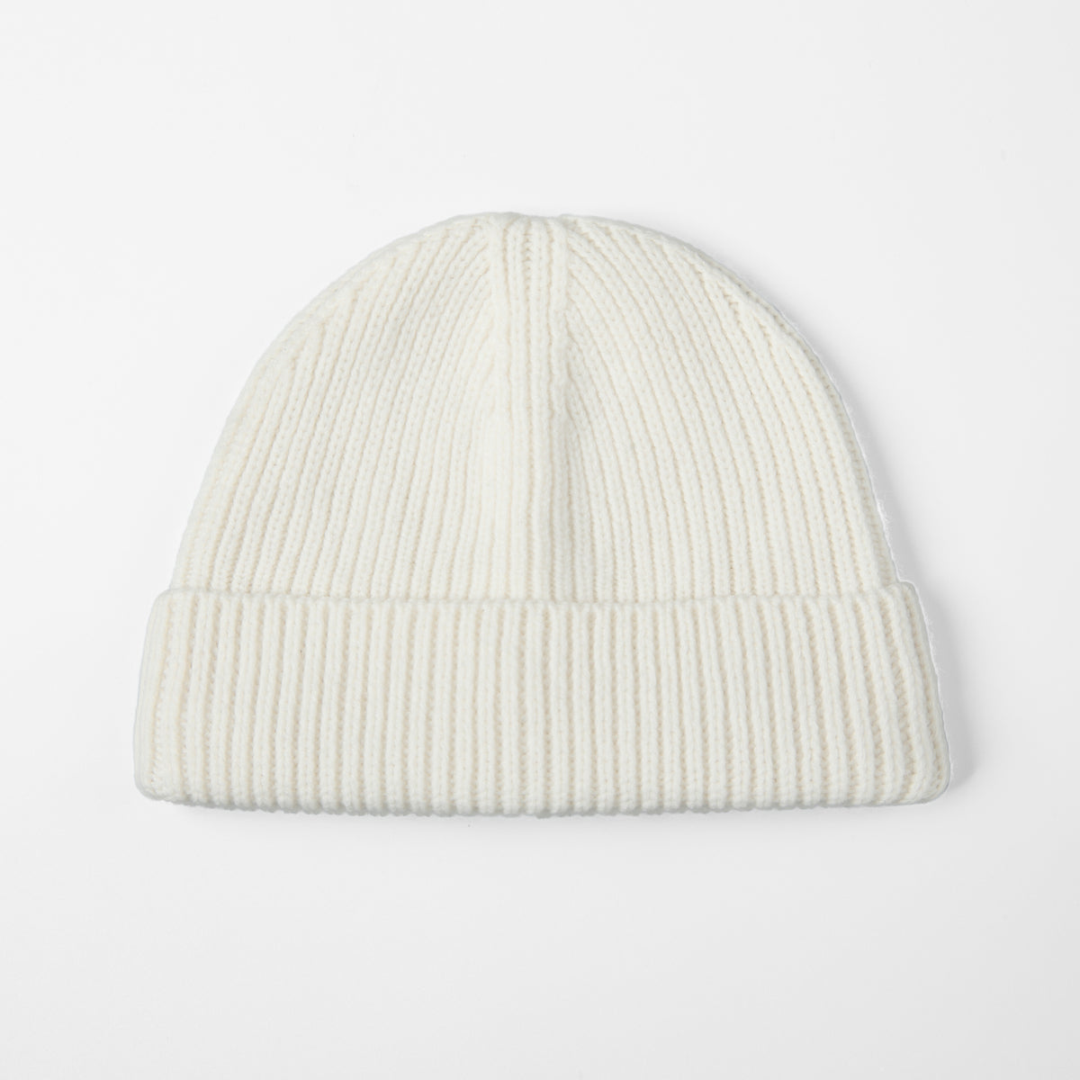 Blank 100% Merino Wool Short Fisherman Beanie Wholesale - 1281