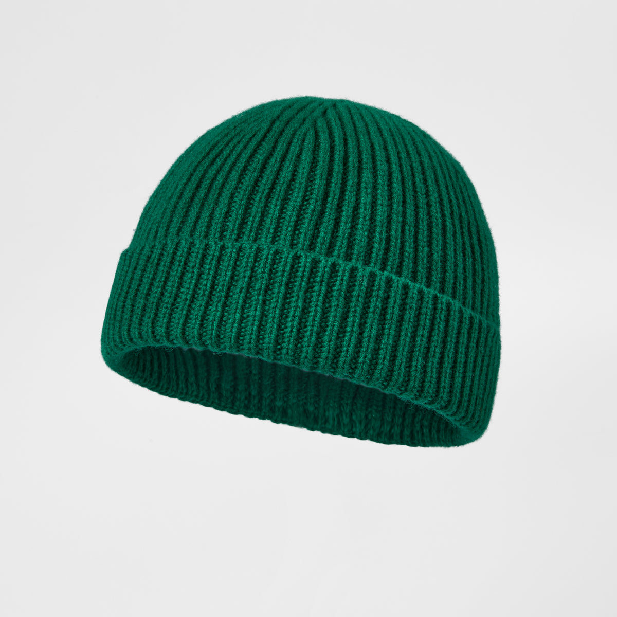 Blank 100% Merino Wool Short Fisherman Beanie Wholesale - 1281
