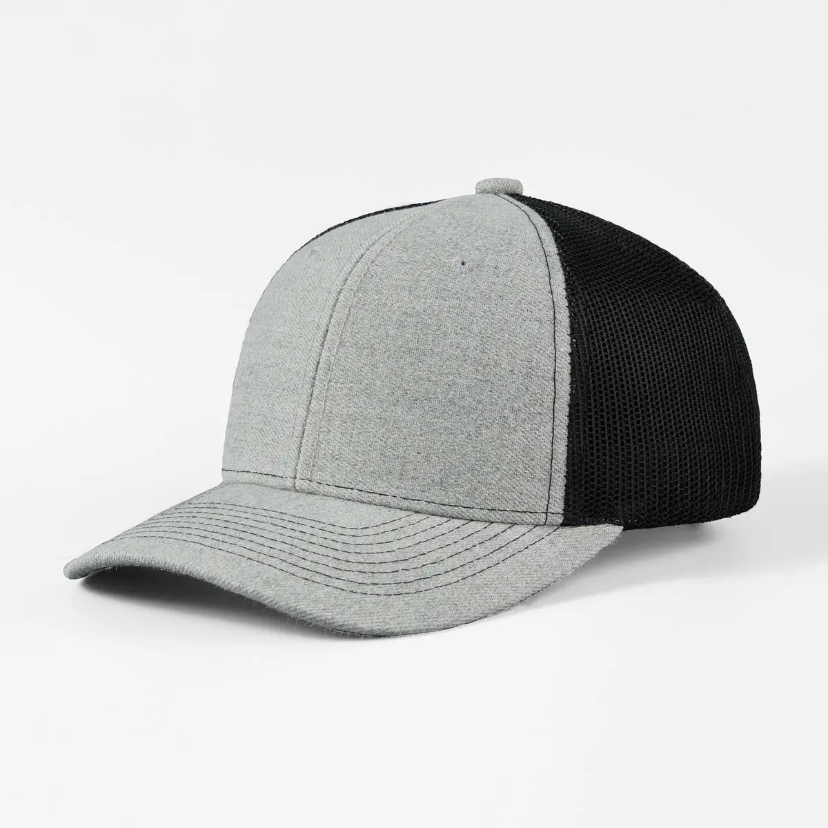 Blank & Custom 6 Panel Mid Profile Structured Trucker Hat Wholesale
