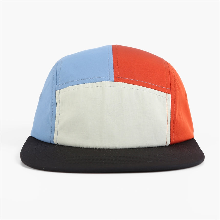 Blank Low Profile Mixed Color Nylon Camper Cap - 6713