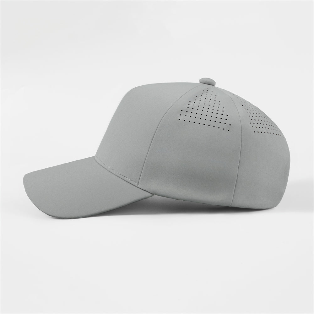 Blank Seamless 5 Panel Perforated Performance Snapback Hat Wholesale  - 5312