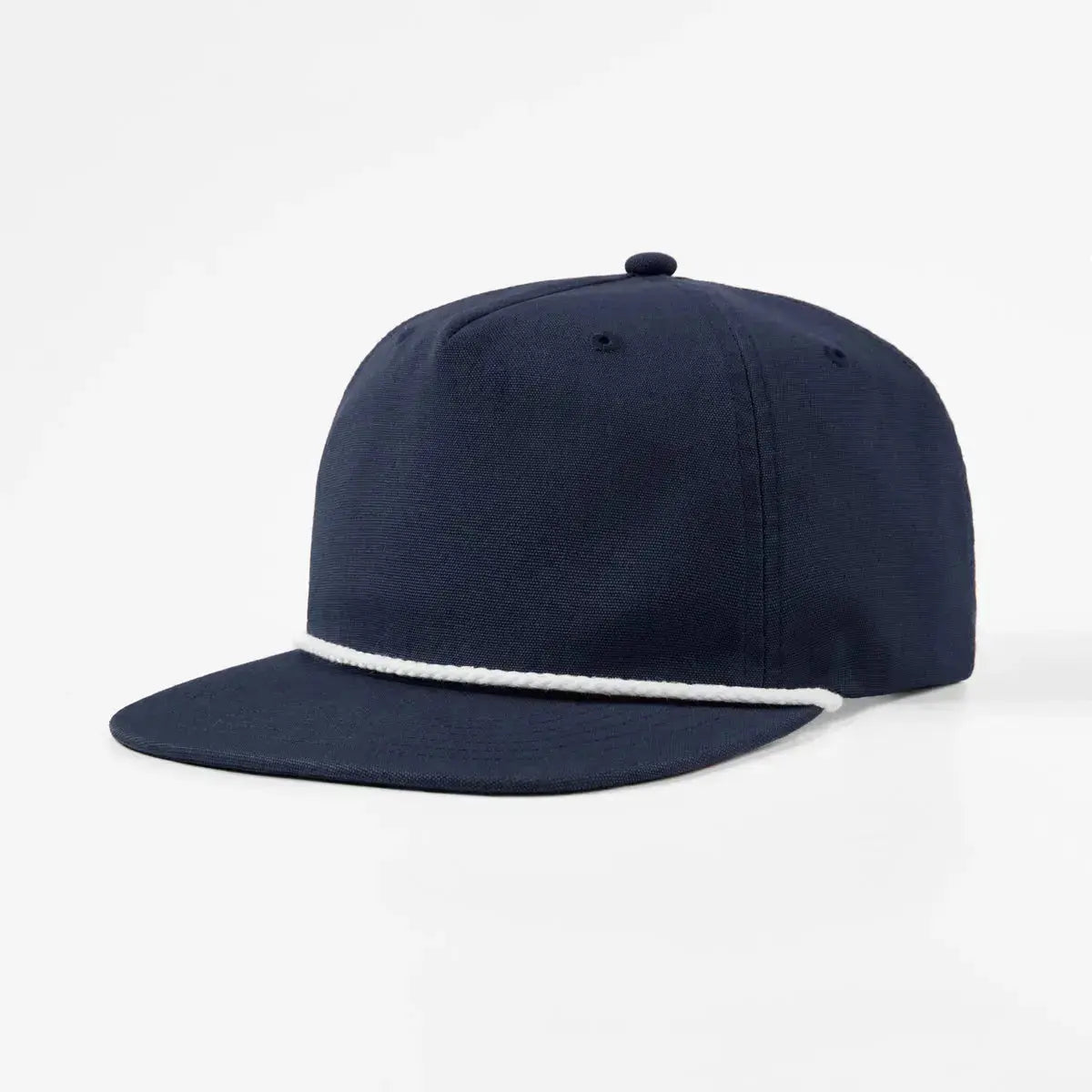 Blank 5 Panel Organic Cotton Unstructured Rope Snapback Hat - 5442 -