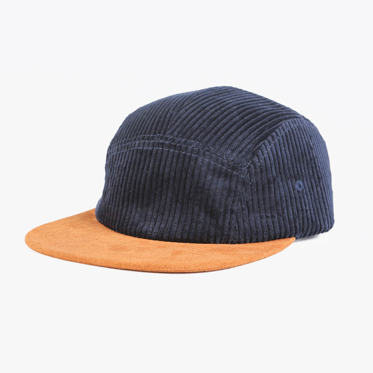 Blank & Custom Corduroy 5 Panel Flat Bill Camper Hat - 6715