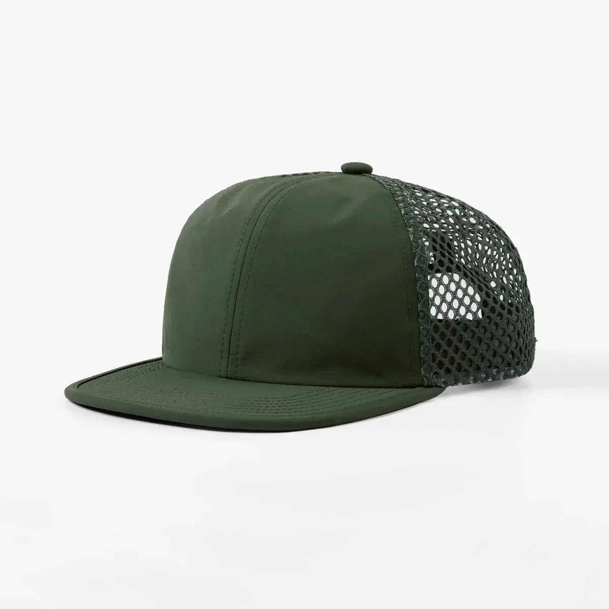 Blank 6 Panel Water Repellent Nylon Mesh Snapback Hat (Recycled) -