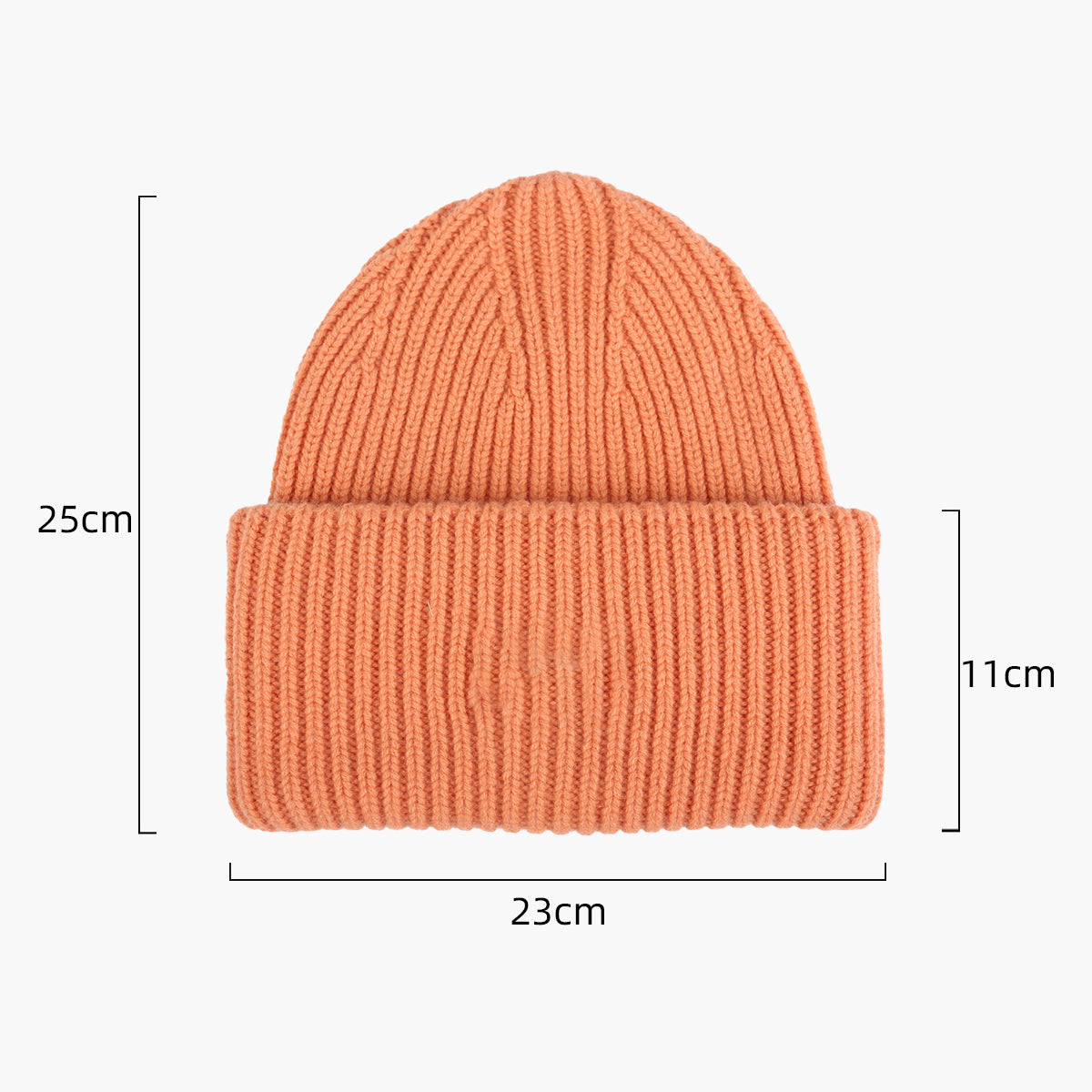 Blank High Cuffed Merino Wool Beanies - 1338