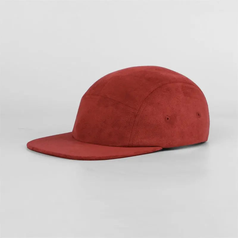 Blank Suede 5 Panel Flat Bill Camper Cap Wholesale - 6739 - Foremost