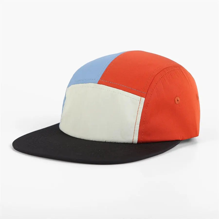 Blank & Custom Low Profile Mixed Color Nylon Camper Cap - 6713