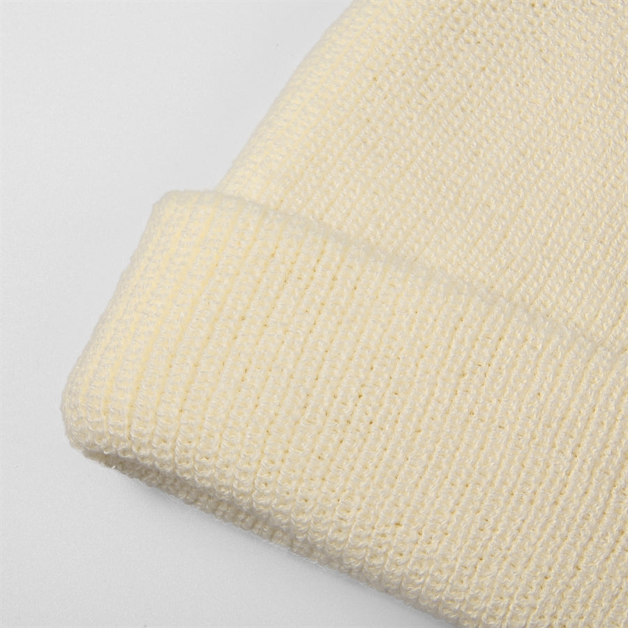Blank Recycled Knit Cuffed Fisherman Beanie Wholesale - 1195