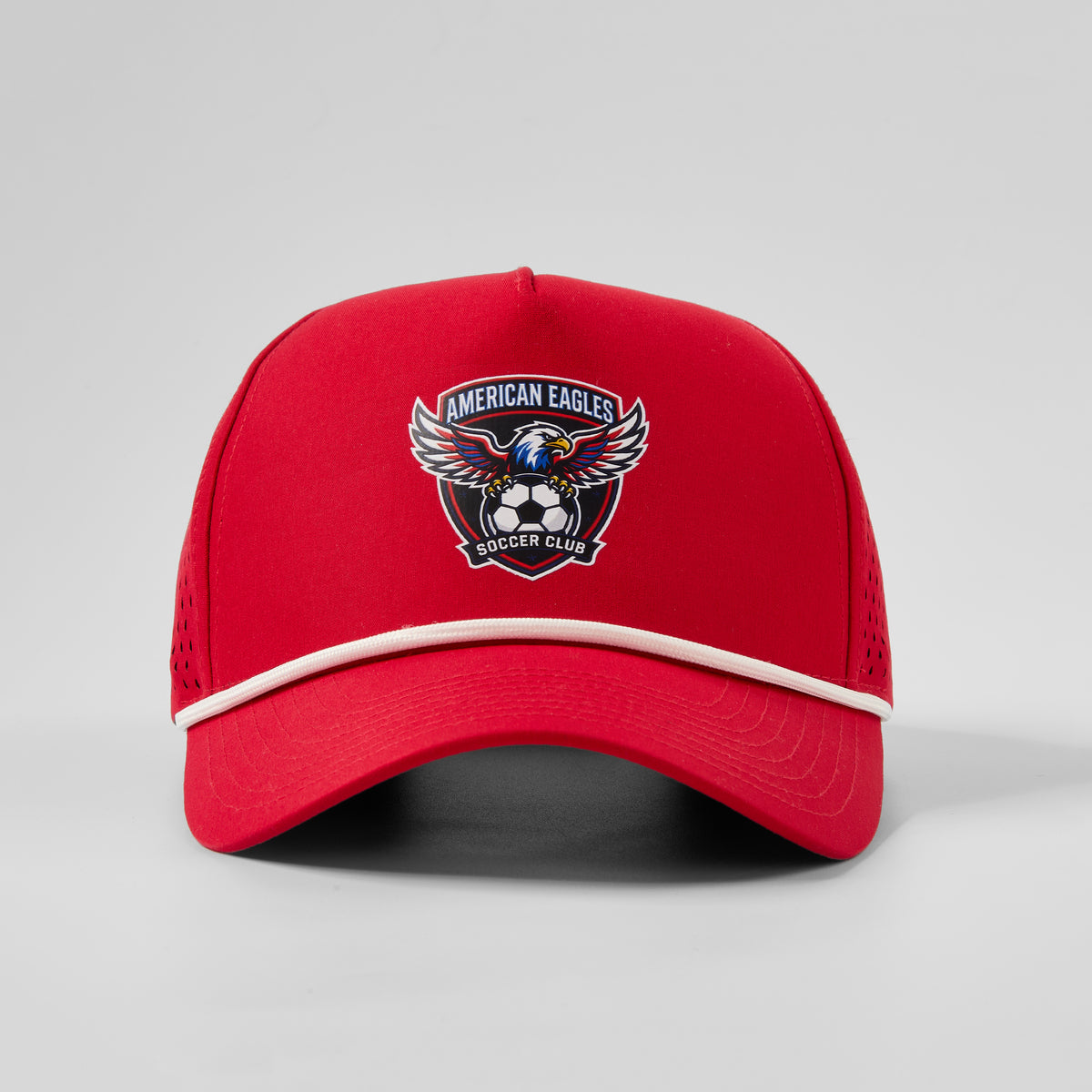 usa soccer custom print eagle rope hat