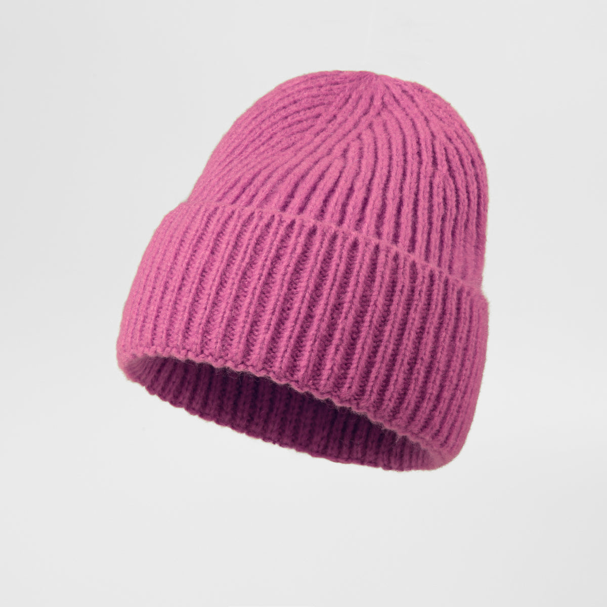 Blank Cuffed Mohair Blend Beanie Wholesale - 1265