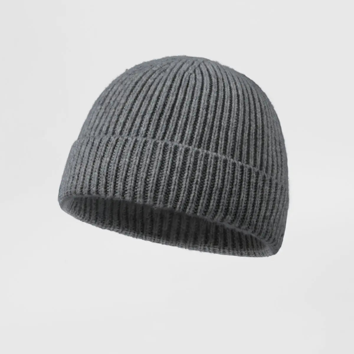 Merino Wool Fisherman Beanie Dual Layer Knit Hat Large Head Fit Double Brim Knit Fisherman Beanie, Wool Blend, Athletic Fit  main image 4