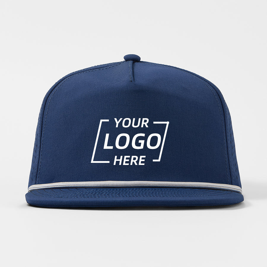 Blank Water Repellent 5 Panel Snapback Golf Hats with Rope Wholesale - 5015P