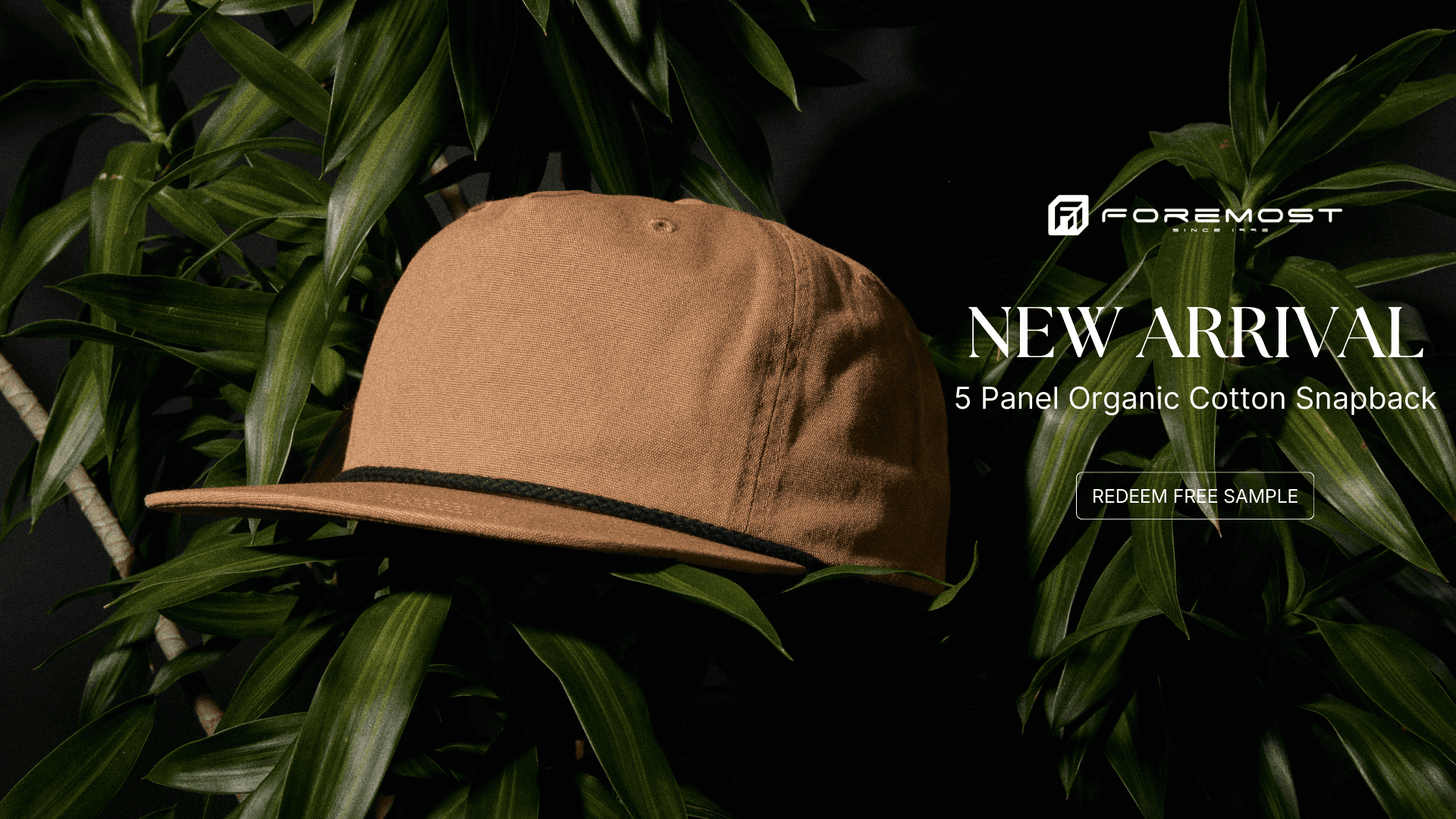 blank organic cotton rope hat