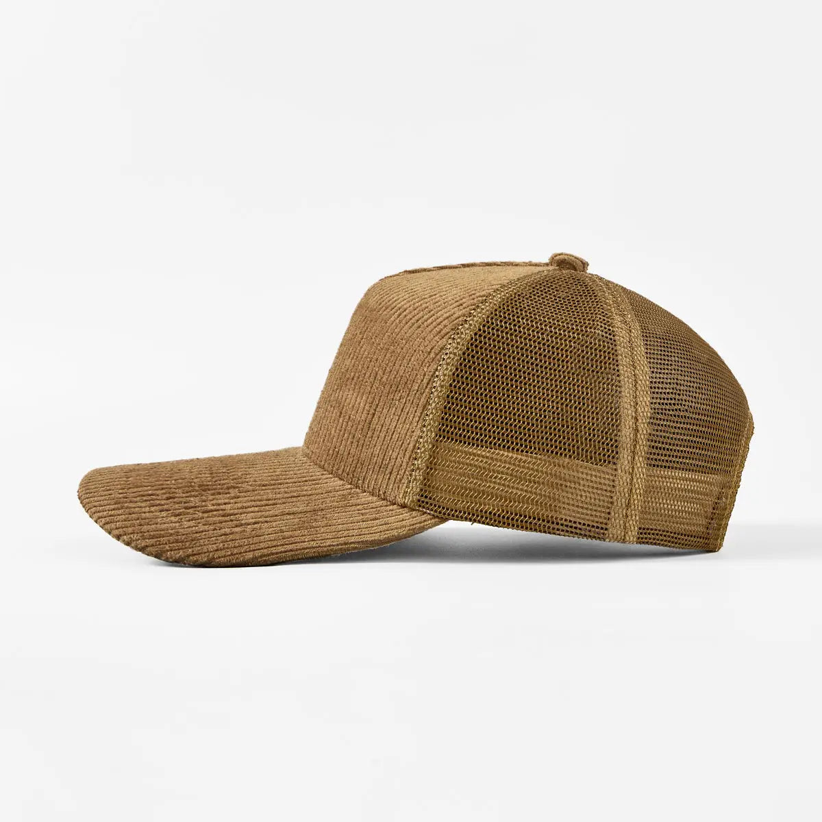 Blank & Custom 5 Panel Corduroy Trucker Hats Wholesale - 5129   Foremost Hat