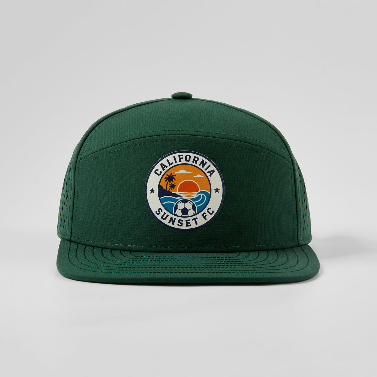 california custom print green hat