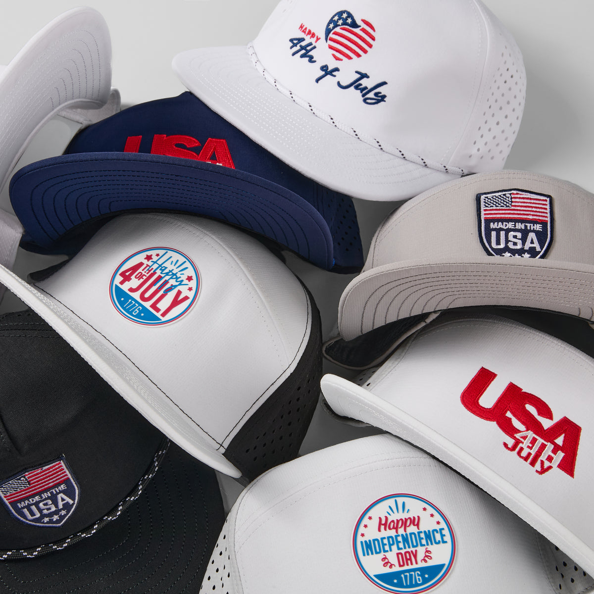 custom hat with muti technique