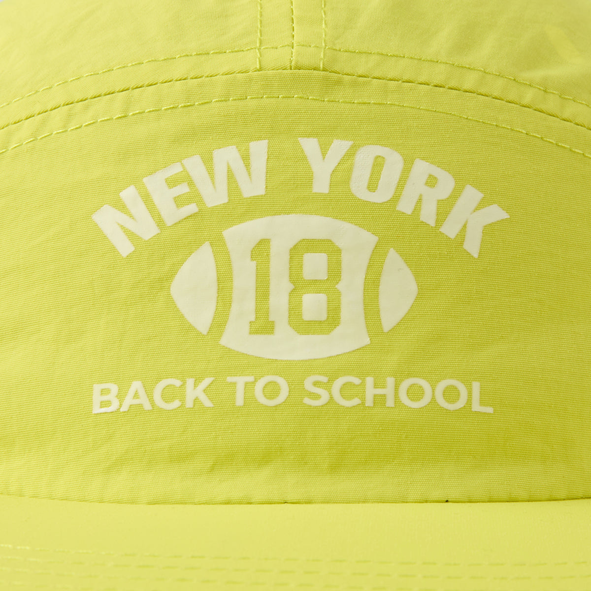 custom print yellow camper hat for back to school